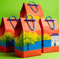 Sacs en papier kraft personnalisés avec votre propre logo, emballage cadeau de luxe pour la vente au détail, recyclable, fermeture à cordon pour chaussures, cosmétiques