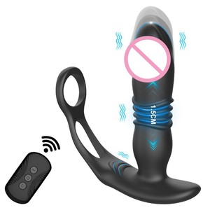 Masajeador de Próstata Retráctil con Control Remoto por Aplicación, de Silicona y ABS, con Conector Masculino, para Juguetes Sexuales Anales - Product Image 2