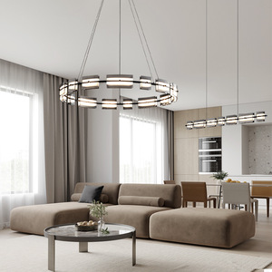 Postmodern All-Copper Chandelier for Living Bedroom <b>Dining</b> Room Nordic <b>Lighting</b> Fixture Grand Luxurious Minimalist Style - Product Image 6