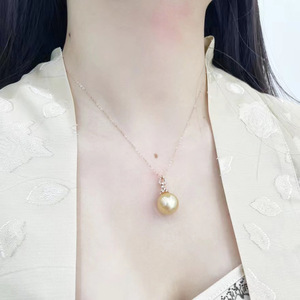 Colgante de Plata S925 con Cuentas Redondas Planas de 9-13 mm, Accesorio Simple para Collares DIY, para Colgantes y Dijes de Perlas 30965 - Product Image 3