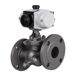 Vente de liquidation B2B COVNA AC220V DN25 Vanne à boisseau sphérique pneumatique ANSI 3 voies en acier inoxydable 304 pour le contrôle de l'air OEM - Product Image 1
