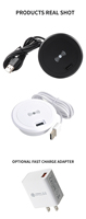 Produits innovants 2024 table en bois chargeur sans fil bureau intégré chargeur USB chargeur rapide sans fil