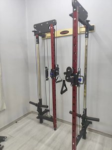 Rack de musculation mural pliable et réglable avec <span class=keywords><strong>poulie</strong></span> à câble pour entraînement de force à domicile - Product Image 4