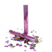 Fournitures de fête de fête tenue dans la main feuille papier confettis canon fête Popper pour la décoration de mariage d'anniversaire