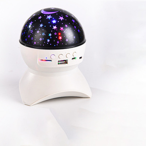 Projecteur d'étoiles et veilleuse avec haut-parleur, lampe projecteur ciel étoilé rotative pour chambre à coucher, ambiance de chevet - Product Image 3