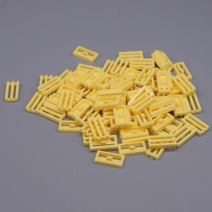 Bloques de Construcción de Plástico Hechos a Mano, Rellenos de Partículas Pequeñas, 40 Piezas, Compatibles con la Tabla de Arcoíris 30244, Tabla de Rejilla con Rayas Paralelas - Product Image 2