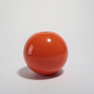 Cuenco de vidrio fundido con agujeros personalizados OEM fabricante de China cubierta de colores naranja soplado Pantalla de lámpara para lámpara colgante de araña - Product Image 2