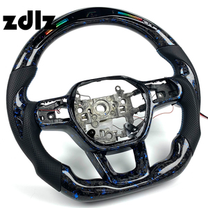 Volante de Fibra de Carbono Forjado Azul con Pantalla LED Personalizada para Honda Civic 11ª Generación 2021 2022 <span class=keywords><strong>2023</strong></span> 2024 - Product Image 2