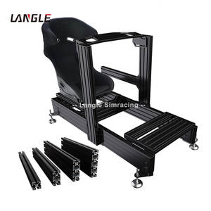 <span class=keywords><strong>Cockpit</strong></span> de simulation de course réglable en mouvement, profil en aluminium 4080 anodisé noir/argent, simulateur de course, siège de jeu - Product Image 2