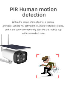 Jianvision telecamera di sicurezza professionale CCTV per esterni 5W pannello solare PIR Wifi sensore 4 batterie 12m bidirezionale di rete Audio - Product Image 3