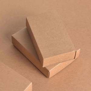 Boîte d'emballage coulissante rigide en carton recyclé écologique avec gaufrage, taille et couleur personnalisées pour l'emballage de cadeaux et d'épicerie - Product Image 3