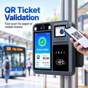 Validateur <span class=keywords><strong>de</strong></span> bus Android P18-Q avec lecteur NFC et QR pour la collecte des tarifs AFC des transports publics - Product Image 4