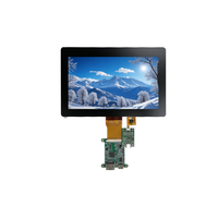 Raspberry Pi layar LCD 7 inci resolusi 1024*600 dengan modul LCD Input tipe-c untuk pengontrol cerdas