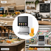 Distributeur de jus commercial OEM à 4 têtes, distributeur automatique de boissons aux fruits pour hôtel, cantine, centre commercial