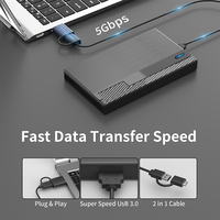 Hard Disk Esterno 1TB USB 3.0 SATA 3.0 2.5'' Portatile per PC Laptop Mac Xbox PS4, Archiviazione di Backup, Vendita all'Ingrosso