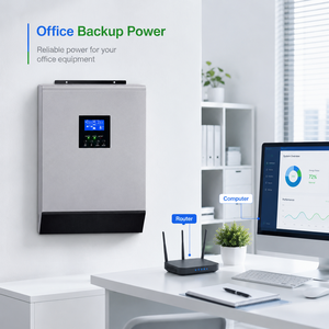 Convertisseur solaire monophasé 5 kW, système solaire hybride, entrée de tension <span class=keywords><strong>PV</strong></span> MPPT, <span class=keywords><strong>routeur</strong></span> WiFi pour une utilisation domestique, alimentation de secours - Product Image 3