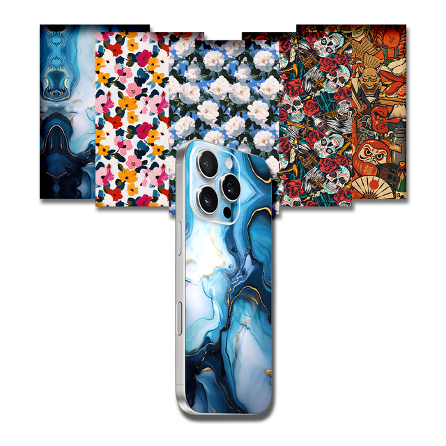 Custom TPU Phone Stickers Skins Flexible Glossy Finish Waterproof Anti-Scratch Removable Back Cover Film for All Phones