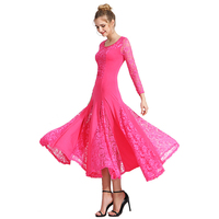 Vêtements de performance à manches longues pour femme pour compétition de danse de salon répondant aux normes nationales
