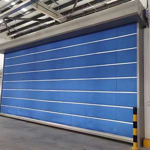 Tissu isolant thermique résistant à la chaleur, rideau coupe-feu avec double rail, porte automatique coupe-feu à enroulement - Product Image 2