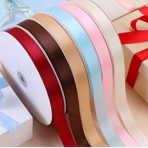 2.5cm Width <b>Large</b> Handmade <b>Bows</b> Floral Designs Pure Color Polyester Ribbon Roll Hair Accessories Baking Packaging Christmas - Product Image 2