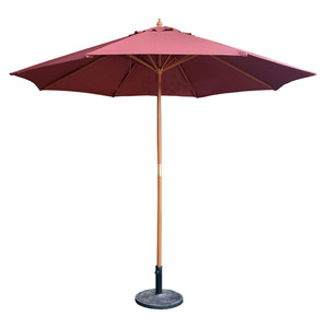 Personnalisé 2m 3m 4m Carré Extérieur Patio Poteau Parapluie pour Café Café Publicité Pare-Soleil Bambou En Bois Parapluie De Plage - Product Image 1