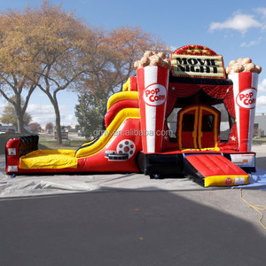 Château gonflable GMY pour soirée cinéma, aire <span class=keywords><strong>de</strong></span> jeux gonflable avec toboggan pour location <span class=keywords><strong>de</strong></span> fête pour enfants - Product Image 2
