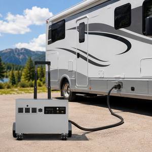 สถานีไฟฟ้าเคลื่อนที่แบบล้อลาก 5000W พร้อมเต้ารับ AC สามช่อง พอร์ต USB-C สองช่อง สำหรับแคมป์ปิ้งและอุตสาหกรรม - Product Image 2