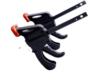 Herramienta de Alta Calidad, Abrazadera de Carpintero de Plástico y Metal de 4 Pulgadas para Fijación de Madera Contrachapada, Resistencia a la Compresión Ajustable, Superficie Electrochapada - Product Image 4