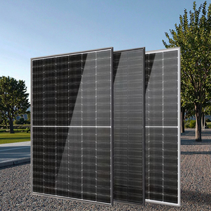 Qianen bifacial đầy đủ màu đen bảng điều khiển năng lượng mặt trời Kit cho 670W-700W n-loại HBC nửa tế bào thủy tinh trong suốt mô-đun quang điện - Product Image 1