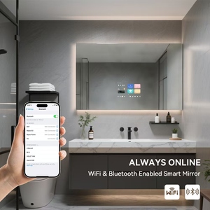 <span class=keywords><strong>Espejo</strong></span> Inteligente para <span class=keywords><strong>Baño</strong></span> Vercon con Android 11, TV, <span class=keywords><strong>Desempañador</strong></span>, IP44, Wifi, Bluetooth, YouTube, Seguimiento de Salud, Pantalla de 21.5 Pulgadas, 1500*800mm - Product Image 2