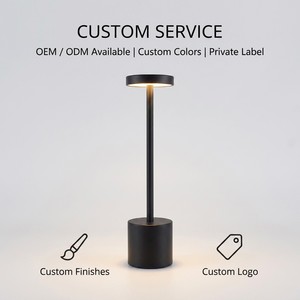 USB Cordless Metal <strong>Table</strong> Light Rechargeable Portable <strong>Battery</strong> <strong>Operated</strong> Flexible Touch Control Dimming LED Modern Design - Product Image 2