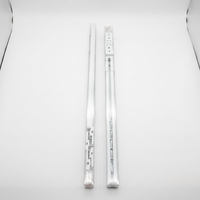Rail de rideau télescopique en aluminium 0,65-5,1 m, sans découpe, réglable, extensible, silencieux, fluide, multi-tailles, vente en gros