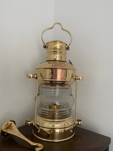 Best Quality Antique <b>Brass</b> <b>Lantern</b> Handmade Metal Hanging Light with Glass Shade for Home Hotel and Restaurant Decor For Sale - Product Image 4