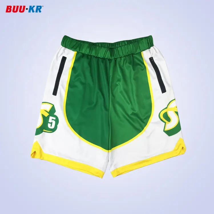 Buker Men Basketball Shorts Long Blank OEM Designer Vintage Unisex Basketball Shorts With Zipper Pockets