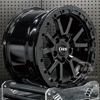 Jantes forgées sur mesure 17*10J 18*10J Noir Brillant True Beadlock Staggered pour Cadillac CTSV