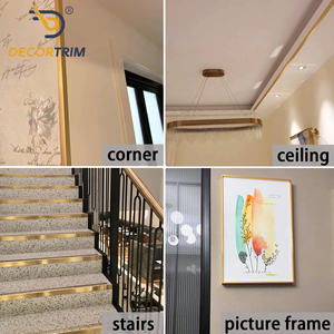 Profilo Angolare in <span class=keywords><strong>Alluminio</strong></span> Personalizzato Prolink Protezioni <span class=keywords><strong>Angolari</strong></span> 90° °   Protezione e Decorazione per Angoli di Pareti, Telai di Porte, Armadi e Battiscopa - Product Image 6