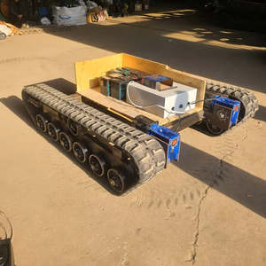 Steel Track Undercarriage Rubber Crawler Chassis <b>Remote</b> <b>Control</b> <b>Robot</b> Industrial Use - Product Image 6