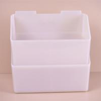 Étui portable carré translucide en plastique dépoli pour cartes, sans compartiment, boîte de rangement pour cartes à compartiment unique