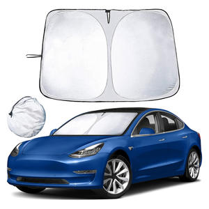 <span class=keywords><strong>Pare</strong></span>-<span class=keywords><strong>soleil</strong></span> pliable en polyester de couleur unie pour <span class=keywords><strong>pare</strong></span>-brise avant de voiture <span class=keywords><strong>Tesla</strong></span> OLIVER, compatible avec les modèles 3, <span class=keywords><strong>Y</strong></span>, S - Product Image 5