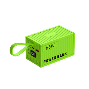 Creative 66W Conteneur Forme Power Bank Câble Intégré 20000mAh Grande <span class=keywords><strong>Batterie</strong></span> En Gros Cadeau <span class=keywords><strong>Portable</strong></span> Chargeur <span class=keywords><strong>pour</strong></span> Téléphone Mobile - Product Image 1
