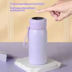 Termo de Acero Inoxidable de Doble Pared de 400 ml para Estudiantes, con Pantalla LED Inteligente de Temperatura, con Cuerda - Product Image 5