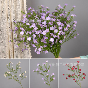 Bouquet de fleurs sauvages artificielles Xiaoxi, fleurs en soie, décoration de mariage, ornement de plafond et d'allée, multicolore, grandes branches - Product Image 2
