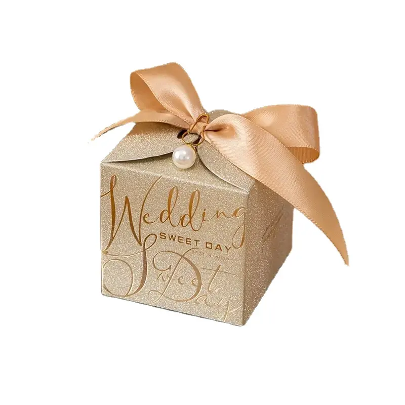 Nouvelles boîtes à bonbons de mariage de style européen boîte d'emballage cadeau en papier cadeaux de fête de mariage, fournitures pour petites entreprises