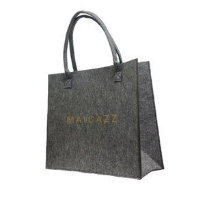 Sacs à provisions en feutre réutilisables avec logo personnalisé - Product Image 1