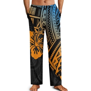 Hot Bán Tùy Chỉnh Polynesian Văn Hóa Chất Lượng Cao Người Đàn Ông Của Nhà Mặc Quần Pajama Túi Nhiệt Tính NĂNG Thoáng Khí In Trên Nhu Cầu - Product Image 3