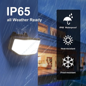 Lámpara de Pared con Sensor de Movimiento PIR de 252 LED, Lámpara de Seguridad para Exteriores con Energía Solar para Jardín, Patio y Entradas de Autos - Product Image 5