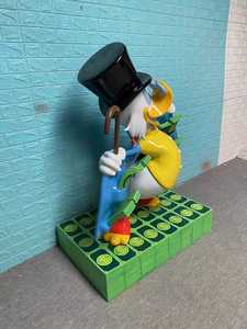 Kunden spezifische Cartoon Ente Lebensgröße Rich <span class=keywords><strong>Duck</strong></span> Fiberglas <span class=keywords><strong>Fortune</strong></span> <span class=keywords><strong>Duck</strong></span> Skulptur Statuen für Outdoor-Dekor - Product Image 4