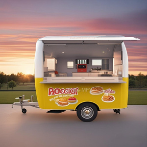 Carrito Redondo para Hot Dogs, Camión de Servicio Personalizado para Snacks, Remolque Móvil de Comida Rápida y Bebidas con Certificación CE - Product Image 3