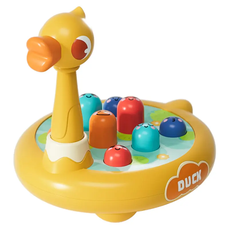 Juguete educativo para edades tempranas con forma de dinosaurio de pato barato al por mayor, juguete para martillar para niños pequeños de 1 a 2 años