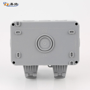 Caja de Conexión Impermeable JY Tipo 146 con 2 Tomas de Corriente IP54 ABS para Uso en Exteriores - Product Image 3